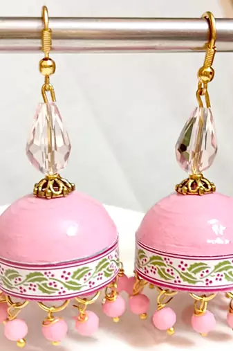 Quilled hanging  jhumkas 5
