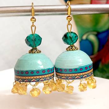 Quilled hanging  jhumkas 6 2
