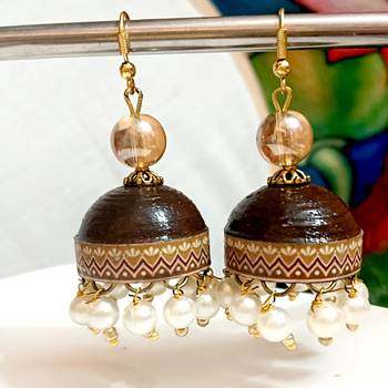 Quilled hanging  jhumkas 7 2