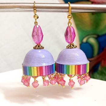 Quilled hanging  jhumkas 8 2