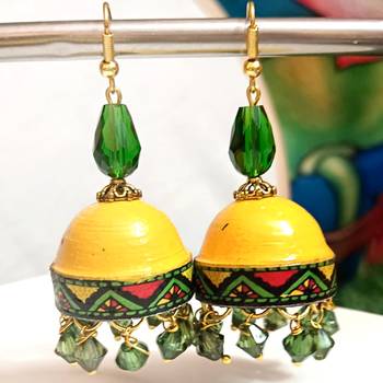 Quilled hanging  jhumkas 9 2