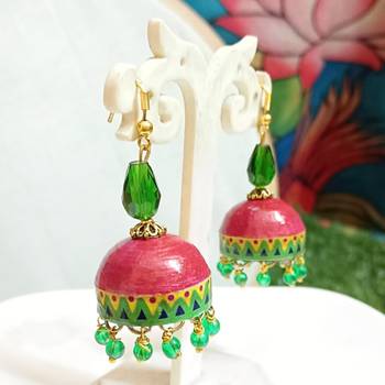 Quilled hanging  jhumkas 11 1