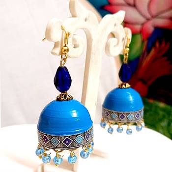 Quilled hanging  jhumkas 12 1