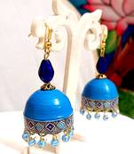 Quilled hanging  jhumkas 12