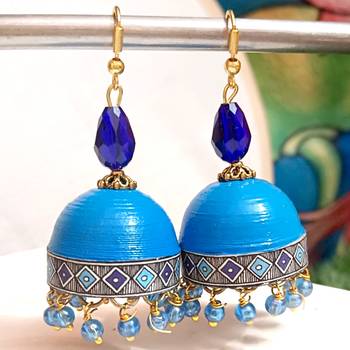 Quilled hanging  jhumkas 12 2