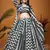  Black & White Crepe Silk Laheriya Printed Lehenga Dress