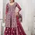 Catching purple zari embroidered with sequins & real mirror work twill net latest design indian salwar kameez dress