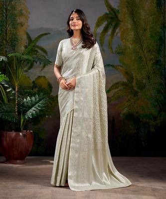Ivory grace banarasi art-silk saree 1
