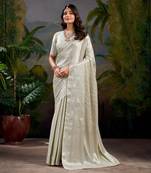 Ivory grace banarasi art-silk saree
