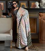 Konzai polka paradise satin saree