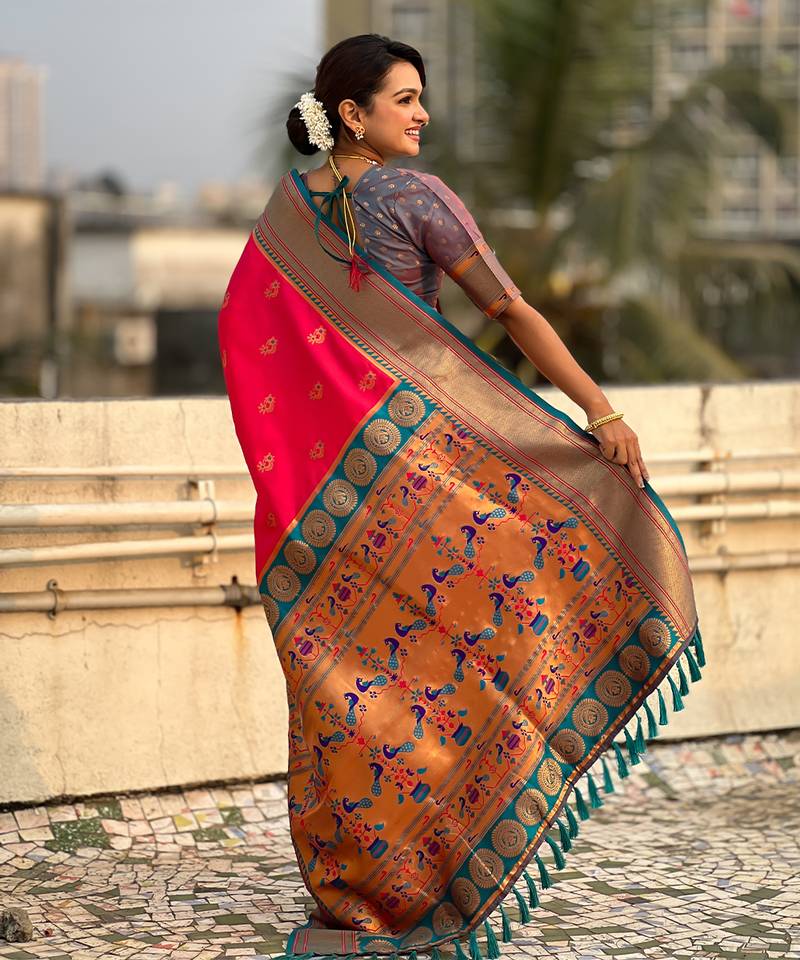 Elegance Paithani Silk Soft Saree main image 0