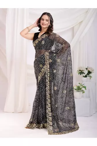Lehriya royalty georgette saree
