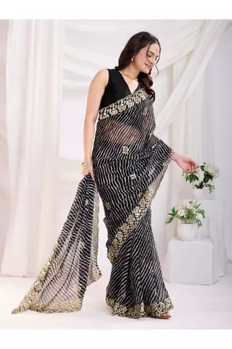 Lehriya royalty georgette saree