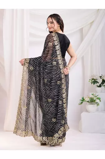 Lehriya royalty georgette saree