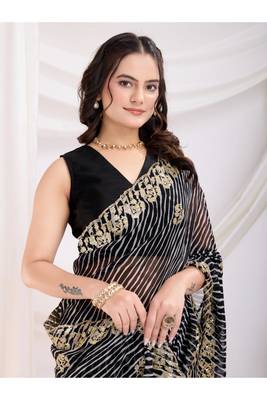 Lehriya royalty georgette saree 5