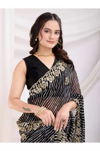 Lehriya royalty georgette saree