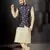 Gold silk dupion  kurta pajama & jacket set