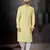 Lemon yellow rayon full embroidered lucknowi chikankari  kurta pajama set