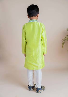 Green mirror kurta churidar 2