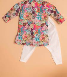 Floral embroidered kurta set