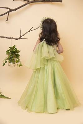 Green dori drape ghaghra set 2