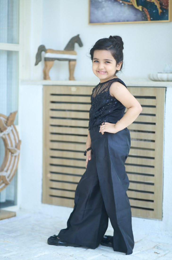 Black baby girl co-ord set for parties