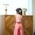 Pink floral baby girl party wear co-ord set