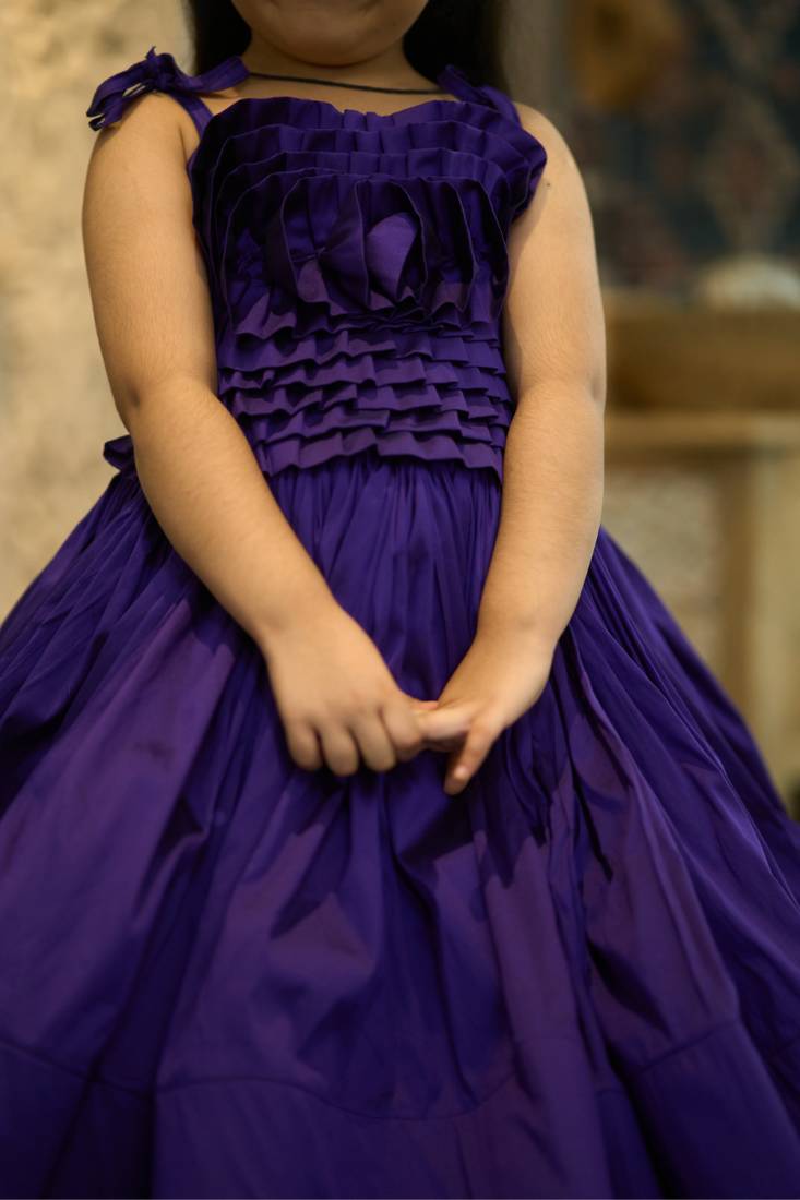   purple party wear gown for special occasions