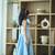 Sky blue party wear gown for little girls