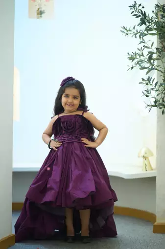   purple party wear gown for special occasions