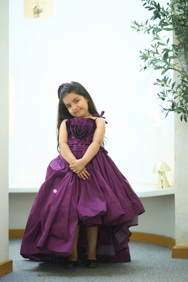   purple party wear gown for special occasions