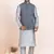 Woven Kurta Pyjama Waistcoat Set For Mens