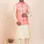 Woven Kurta Pyjama Waistcoat Set For Mens