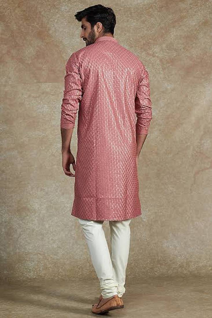 Arruga stylish golden silk sequins kurta pyjama set