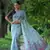 Sky soft muga cotton weaving saree with resham woven fancy tassels