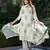 women off-white floral print straight kurta set with dupatta