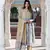 women blue ethnic motifs anarkali kurta set with dupatta
