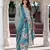 women cream floral print anarkali kurta set with dupatta