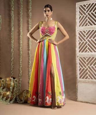 Horse print indo dress   (set of 2) 1