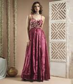 Rani velvet long indo dress (set of 1)
