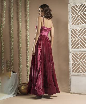 Rani velvet long indo dress (set of 1) 5