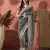 Grey elegance net saree