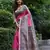 Pink soft tussar silk printed saree festive wear