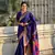 Featival looks lavender soft silk blendwevon paithani vitthala saree