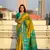 Green wevon meenakari ikkat patola silk blendceremonial saree