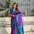 Lavender wevon meenakari ikkat patola silk blendceremonial saree