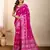 Pink soft silk blendc wevon meenakari ceremonial saree