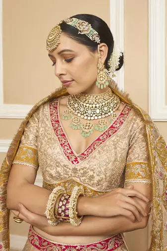 Jashn-e-Firoza MAHJABEEN Rosepink Lehenga Set