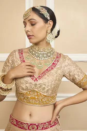 Jashn-e-Firoza MAHJABEEN Rosepink Lehenga Set
