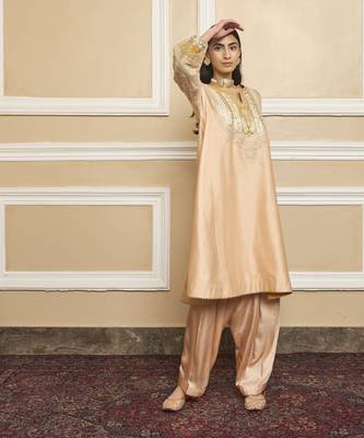 Mohsina rosepink kurta set 3